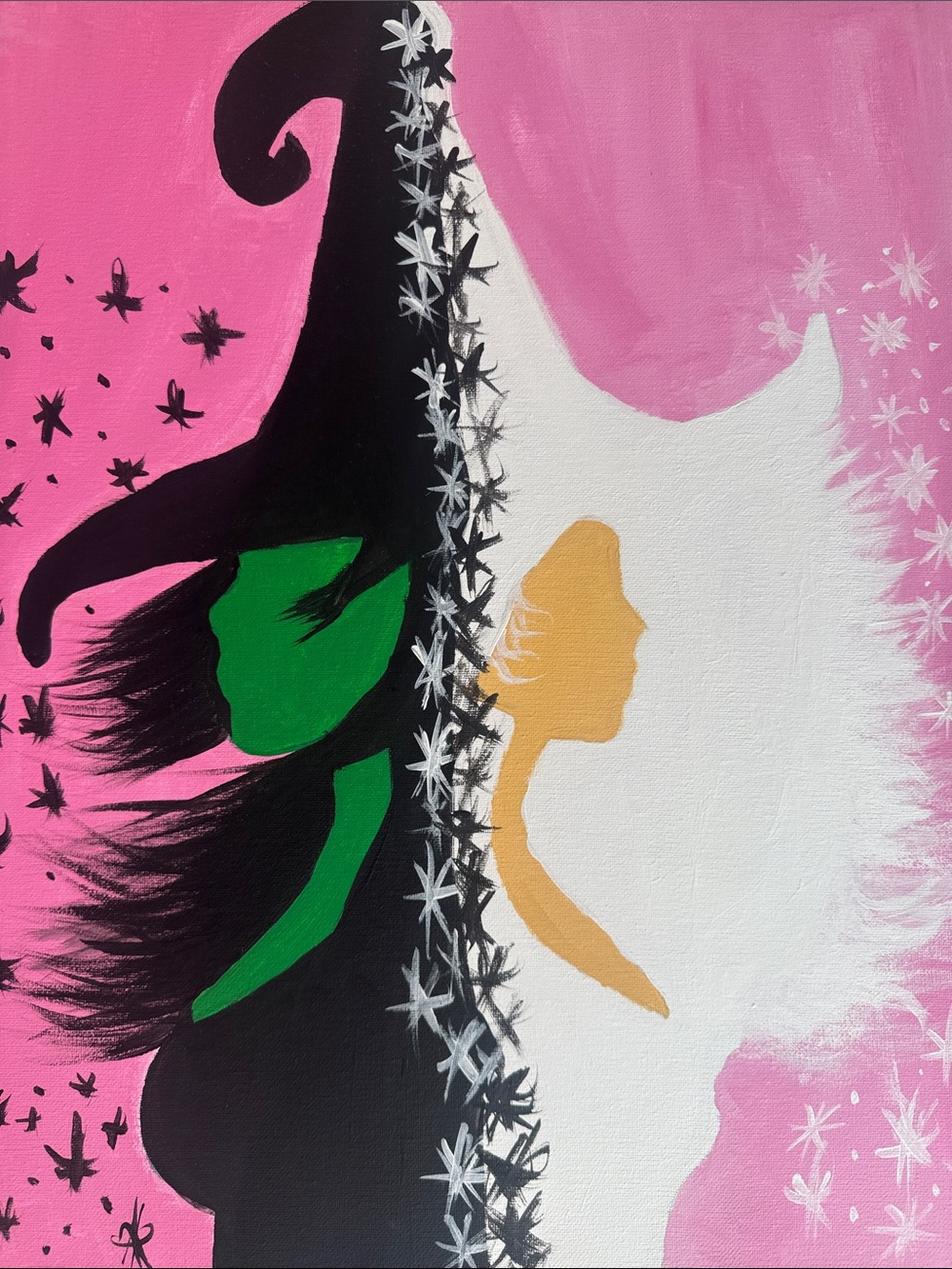 WICKED Silhouette Canvas Art🫧🧹